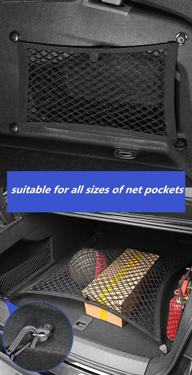Voor Volvo S40 S60 S70 S80 S90 V40 V50 V60 V90 XC60 XC70 XC90 Kofferbak Netto Haak Auto Kofferbak envelop Bagagenet Tie Down Haak Ring