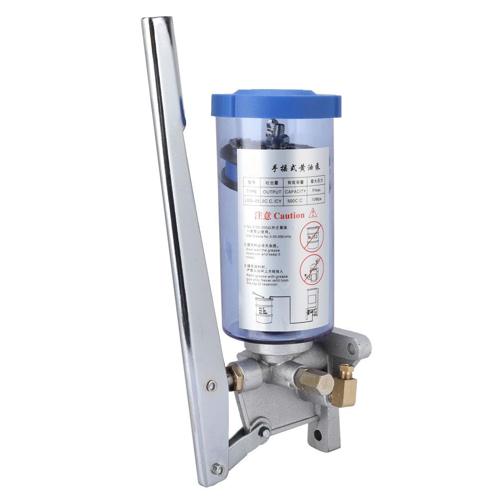 LSG-05 Manual Lubricating Pump Hand Operated Grease Lubricator 6mm Tool Outlet/500CC Manual Lubricating Pump
