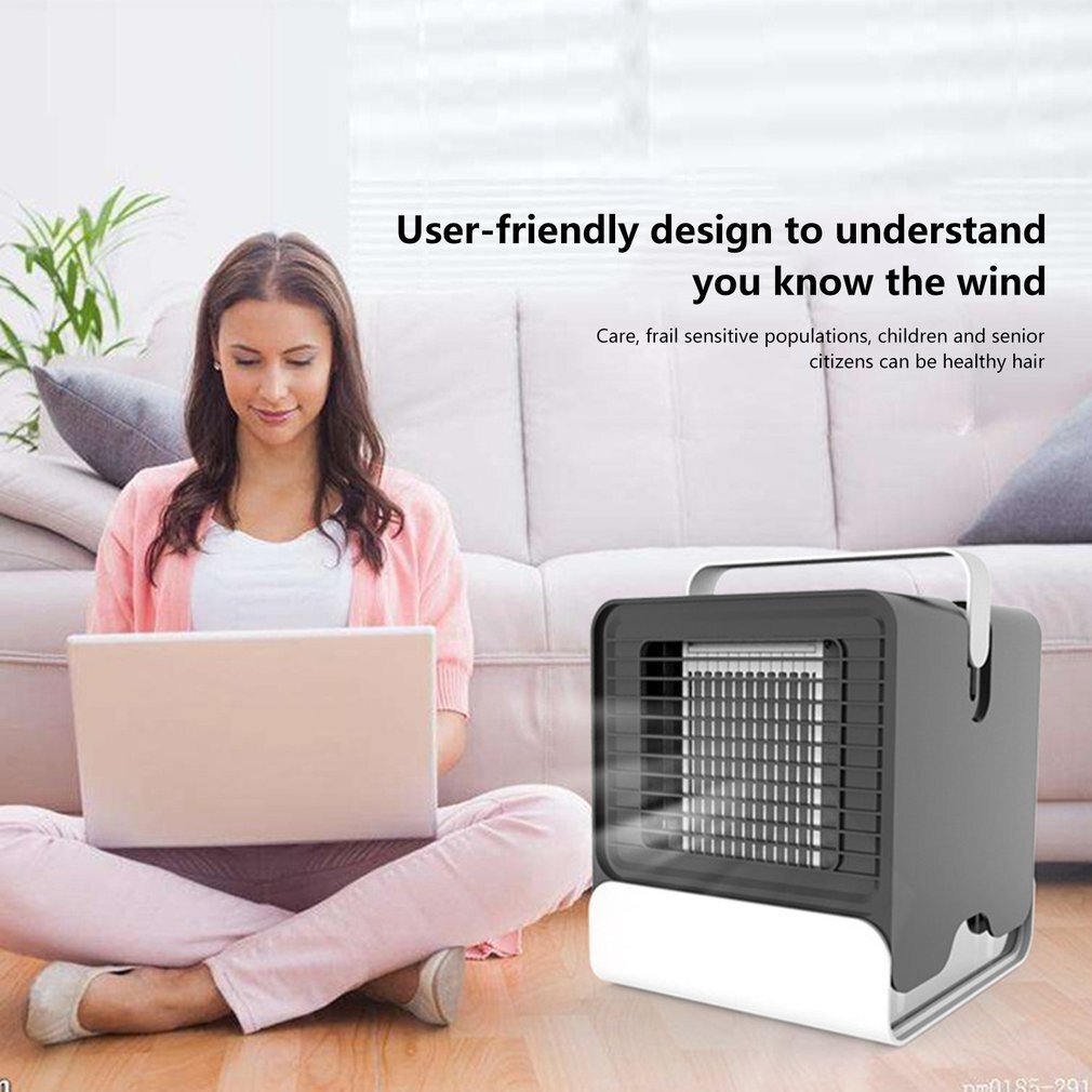Mini ventilador de aire acondicionado Anion, Enfriador de escritorio, refrigeración de oficina, Mini aire acondicionado, ventilador de refrigeración fresco para el hogar del dormitorio