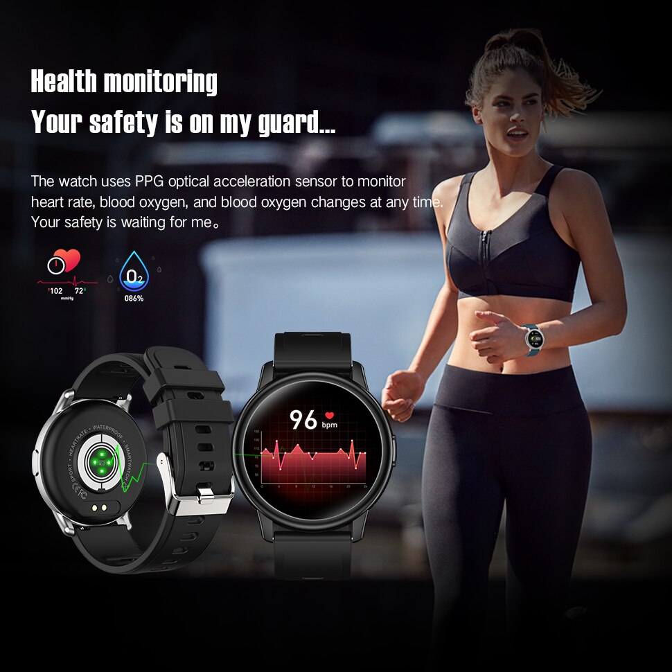 LEMFO LF28 montre intelligente hommes étanche IP68 relogio inteligen 1.28 pouces plein écran tactile Fitness Tracker fréquence cardiaque Smarwatch
