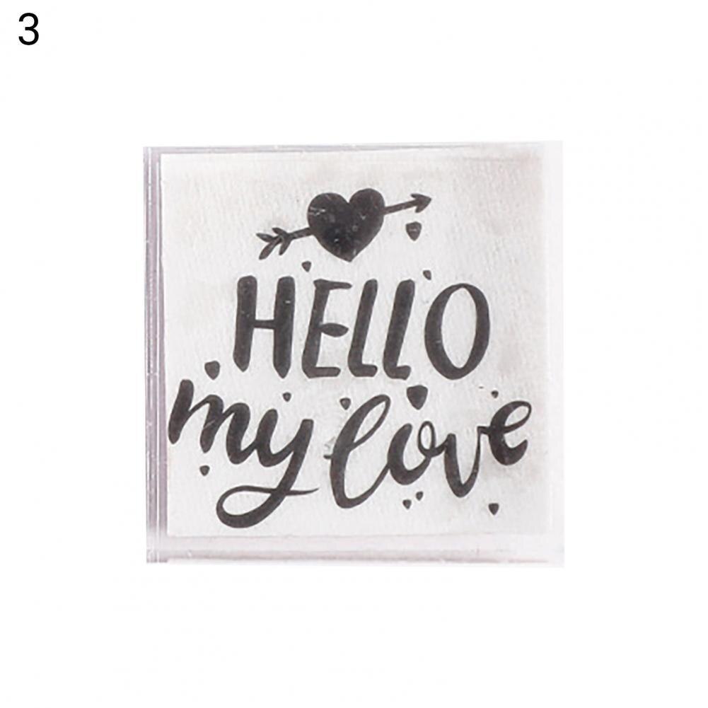 Transparent Warm Phrases Clear Stamp Rectangular Stamp Multifunctional for Home:  3