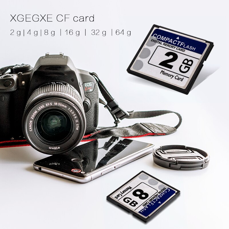 XGEGXE 133X Digital Memory Card 256MB 512MB 1GB 2GB 4GB 8GB 16GB 32GB 64GB CF Card 128GB Compact Flash Card