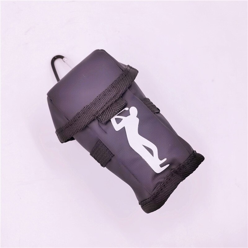Polyester Small Golf Ball Bag Mini Golf Bags With Tee Position Small Pocket Sporting Goods 4 Colors: black