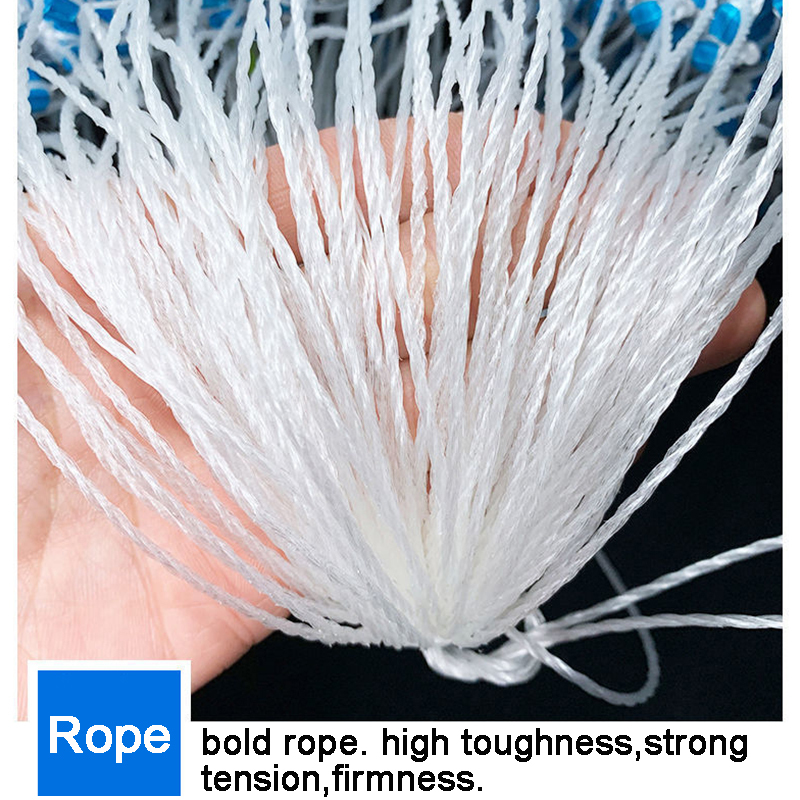 Red de enmalle de 3 capas con flotadores, plomada, red de pesca pegajosa, Red de trampa de pesca de hundimiento, Red de 35/70/100M de longitud, 1,2 M de profundidad
