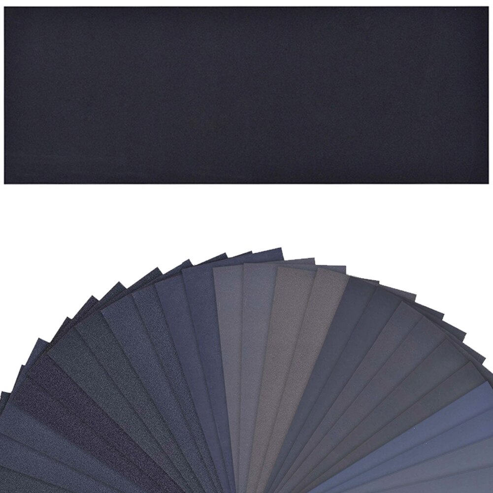 36Pc Wet Dry Sandpaper 120 To 3000 Grit Assortment Abrasive Paper Sheets For Automotive Sanding Wood Furniture Finishing 23*9 cm