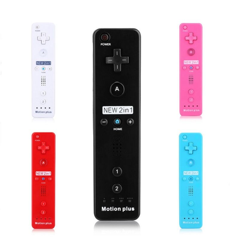 Built-in Motion Plus Wireless Gamepad for Wii Remote Controller Joystick LX9B