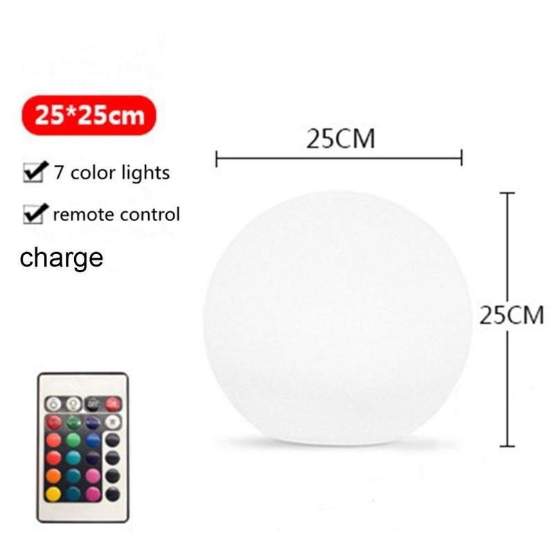 1PC Aufblasbare Leuchtende Kugel Pvc Fernbedienung LED Spielzeug Ball Strand Außen freundlicher Wasser Ball Welle Blinkende X8G1