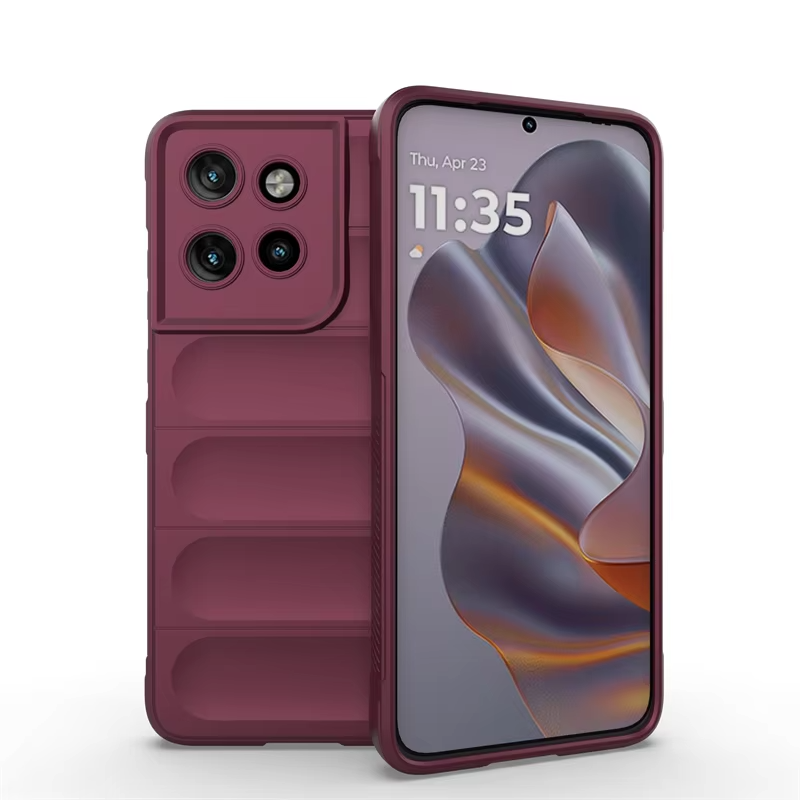 Voor Motorola MOTO Edge 50 Neo 5G Achterkant Telefoon Case Zachte Vloeibare Siliconen Anti-val Schokbestendig Bescherm funda Coupe Gevallen: Canvas / Dark Purple