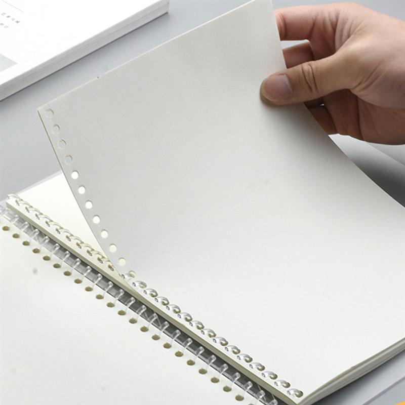 B5 Loose-leaf Thick Sketch Drawing Paper Painting Art Replacement Paper Graffiti Book (50Pcs B5 Inner Core + 1Pc Loose Shell)