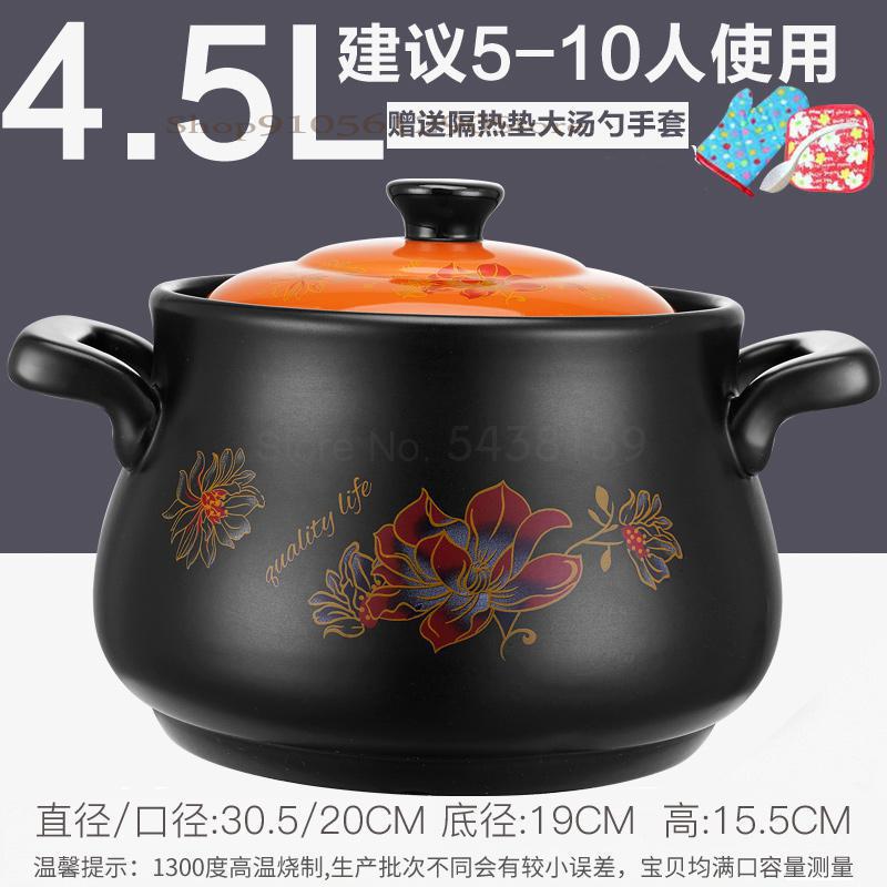 600 braadpannen hittebestendige potten soep keramiek kleine braadpan soeppan stoofpot vuur thuis gas kleipot rijst soep: Oude boer 1