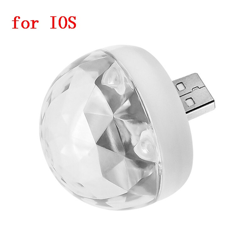 Lumière USB Portable pour moto, voiture, téléphone Portable, lumières Disco, scène, réunion de famille, boule magique, fête, Club, lampe automobile: 01