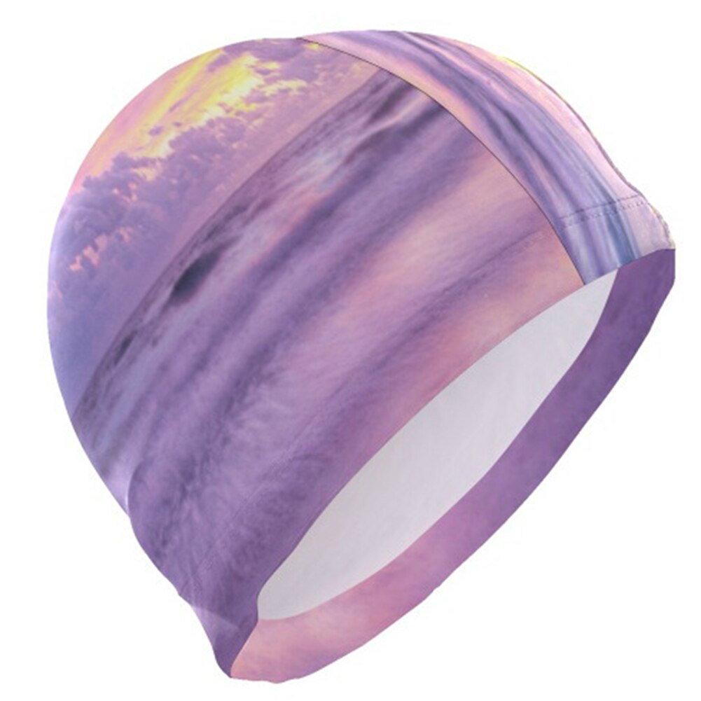Cuffie da nuoto per uomo donna protezione elastica per le orecchie cappello da piscina per capelli lunghi cuffia da bagno estensibile copricapo: TypeC