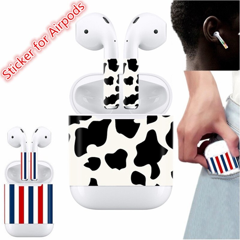 Stickers voor AirPods Skin Siliconen Case voor AirPods Skin Decal Beschermende Cover Wraps: 0167