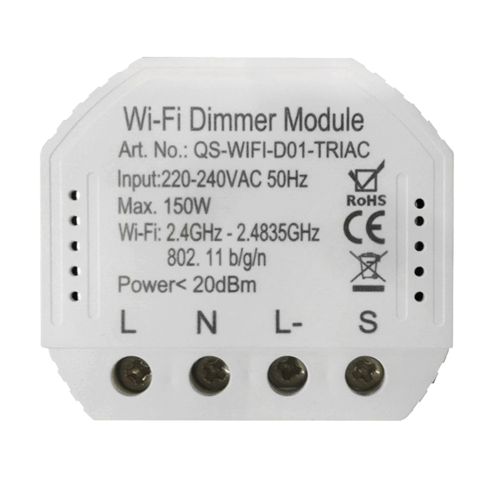 Tuya WiFi inteligente modulo de interruptor de atenuador de luz de Control de hogar inteligente Alexa de Google