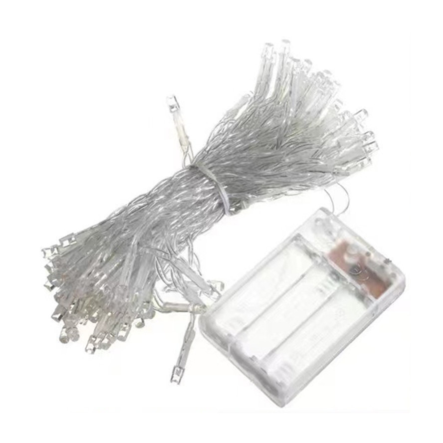5/10M Girlande Weihnachtsbaum Gebühr Licht Batterie Kasten Schnur Lampe Kette Wasserdicht Hause Hochzeit Party draussen Dekor