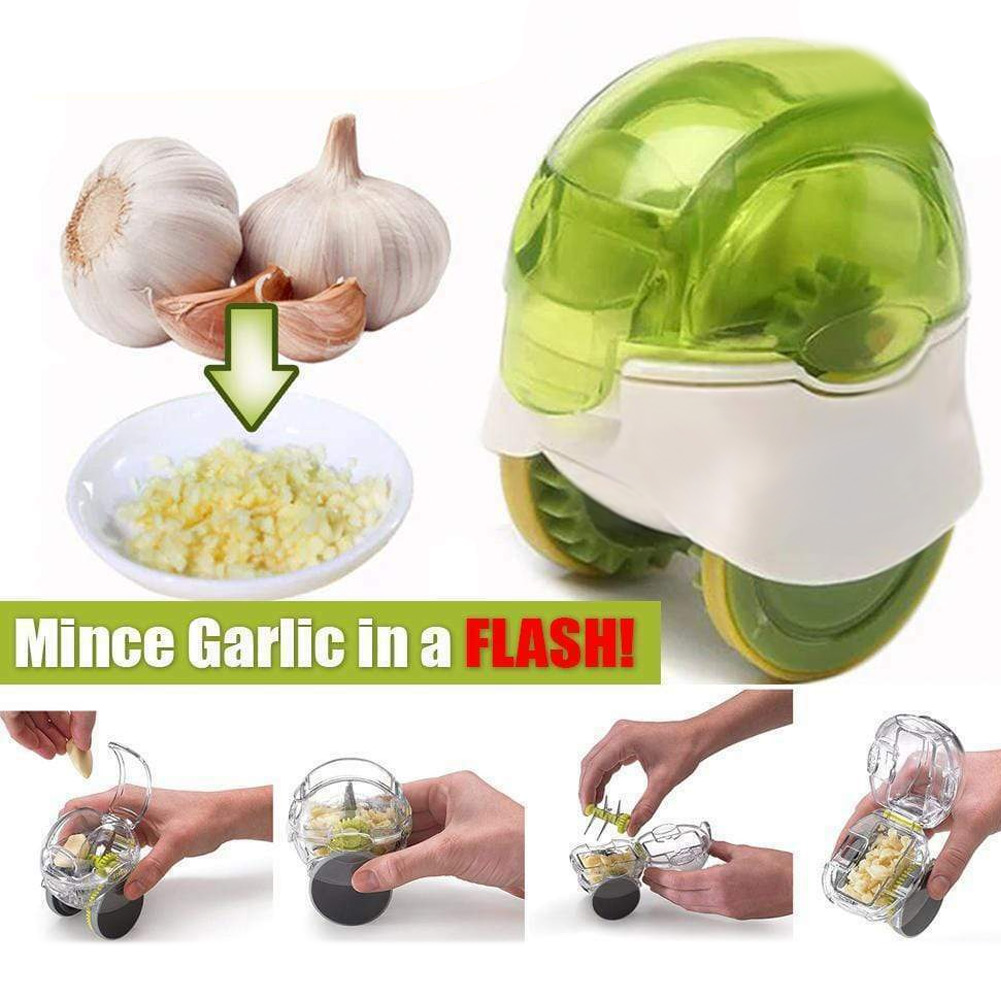 Vitlökshackmaskin rulle vitlökskvarnar rivjärn hackare grönsaksmalningsverktyg matlagningstillbehör köksredskap