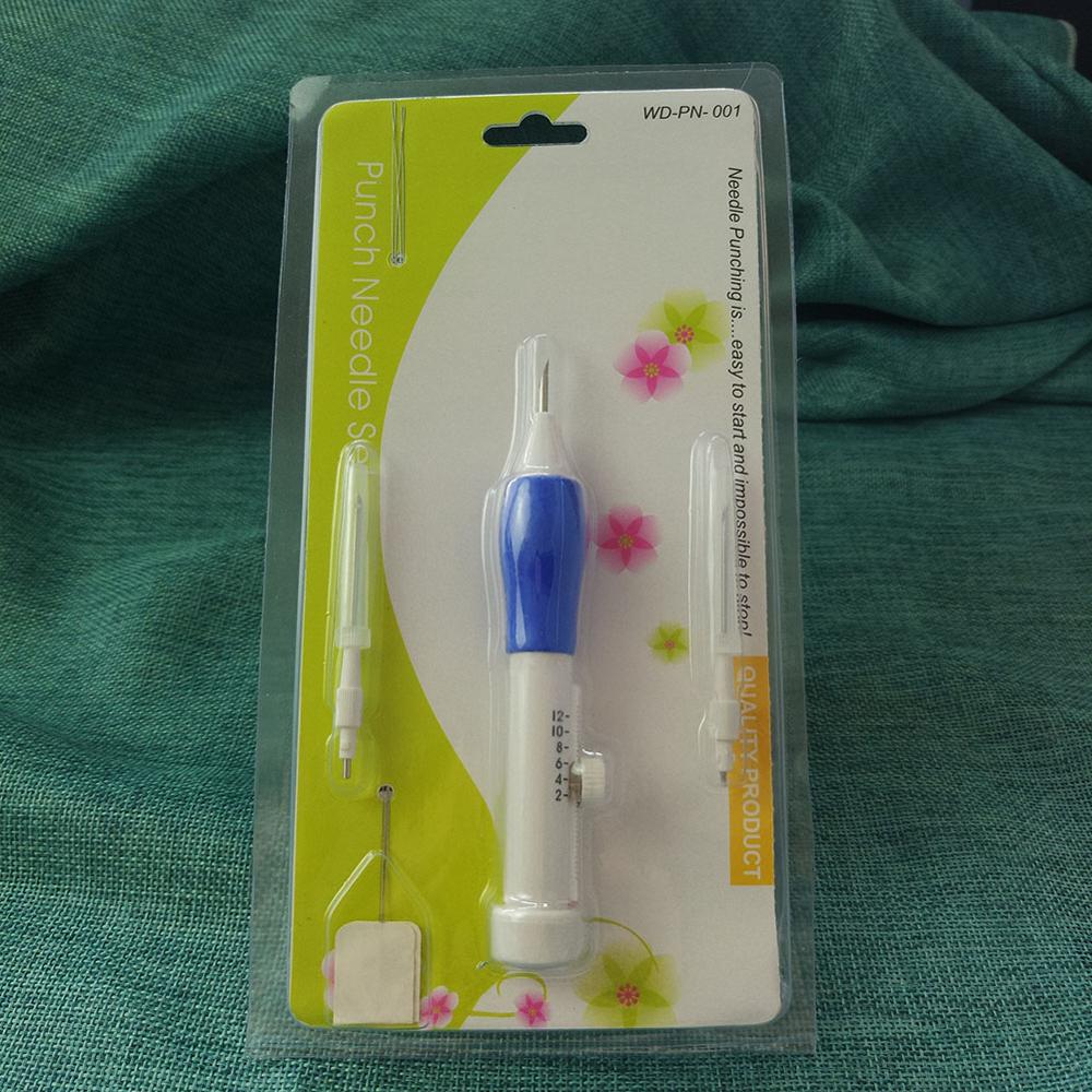 Practical ABS Plastic DIY Magic Embroidery Pen Set Needle knitting Needles Tool Fancy Interchangeable Punch needlework Stitc