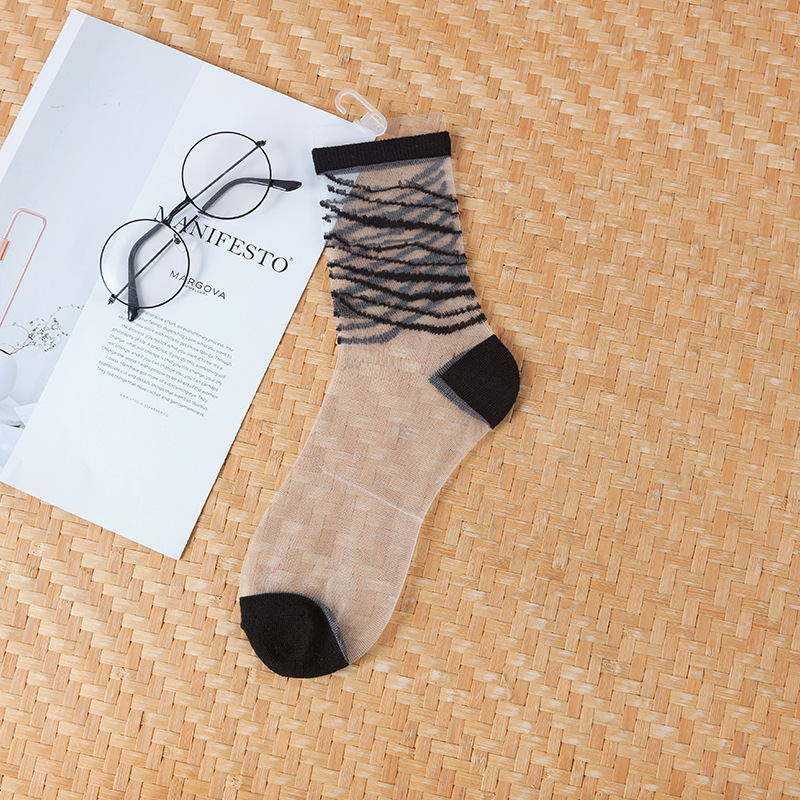 sexy Spitze Gittergewebe Fischnetz Socken Gemischte Faser Transparente strecken Elastizität Knöchel Netz Garn Dünne Frauen Coole Socken 1 paar = 2 stücke ws187