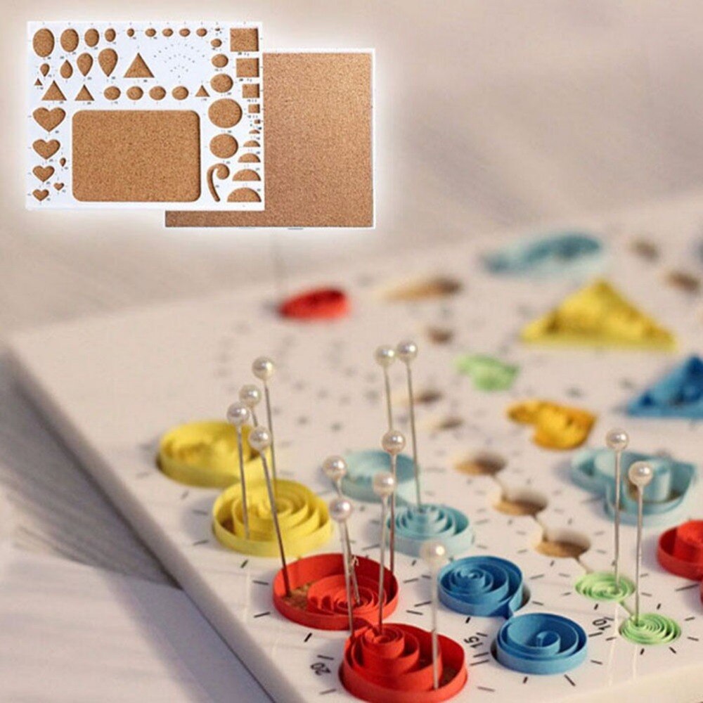 1Pcs Quilling Board Cork Board Template Paper Quilling Tool Paper-scrolling Filigree Mosaic Quilling DIY Craft Paper Tool