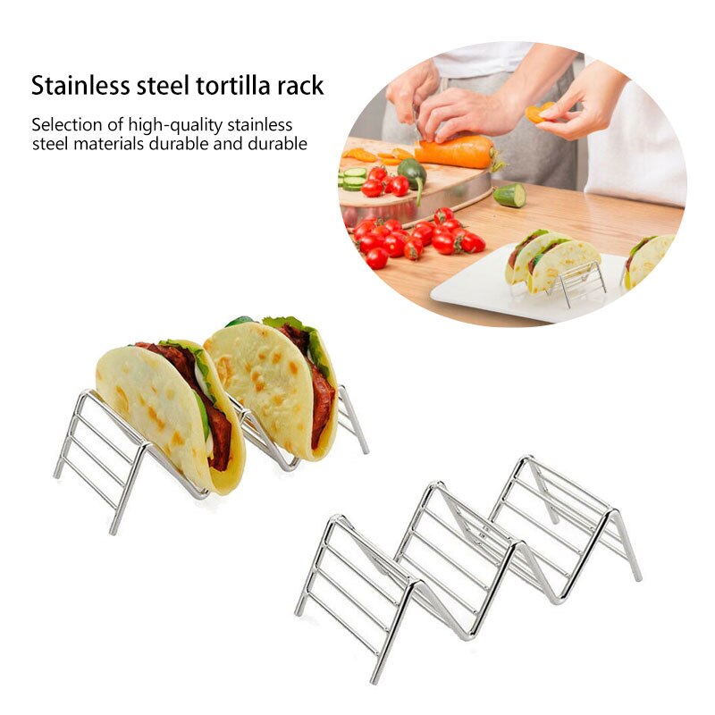 Taco Holder Stainless Steel Taco Stand Mexican Foo... – Vicedeal
