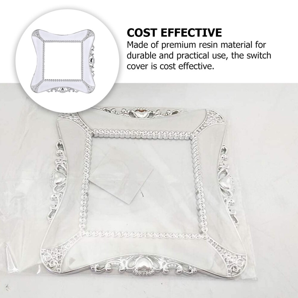 3Pcs Resin Switch Protective Covers Simple Switch Decal Socket Switch Cover