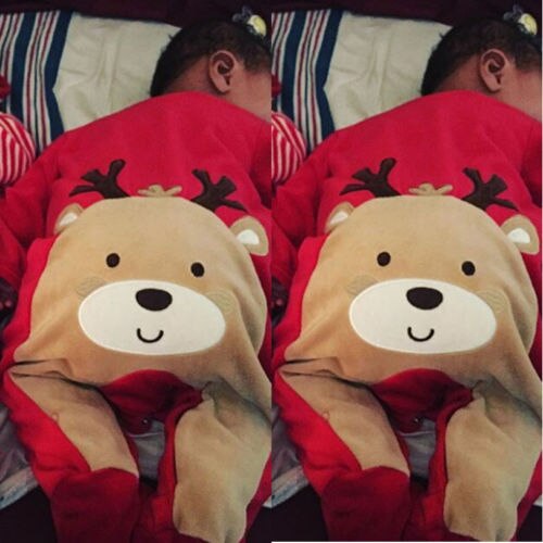 Xmas Deer Infant Baby Boy Girl Long Sleeve Cartoon Jumpsuit Romper Clothes Outfit 0-18M