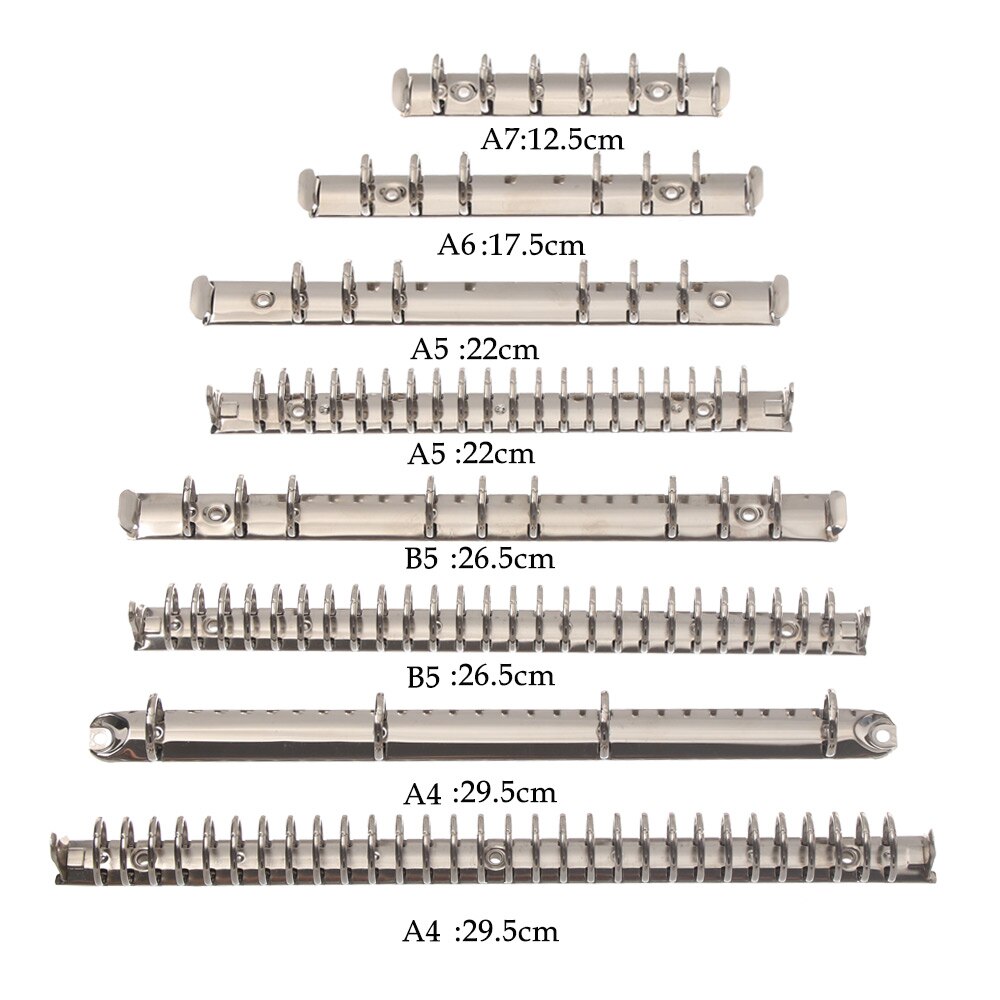 A4/B5/A5/A6/A7 Metalen Spiraal Ringen Bindmiddel Clip Bestandsmap Losbladige Clip dagboek Notepad Notebook Binding Hoops Kantoorbenodigdheden