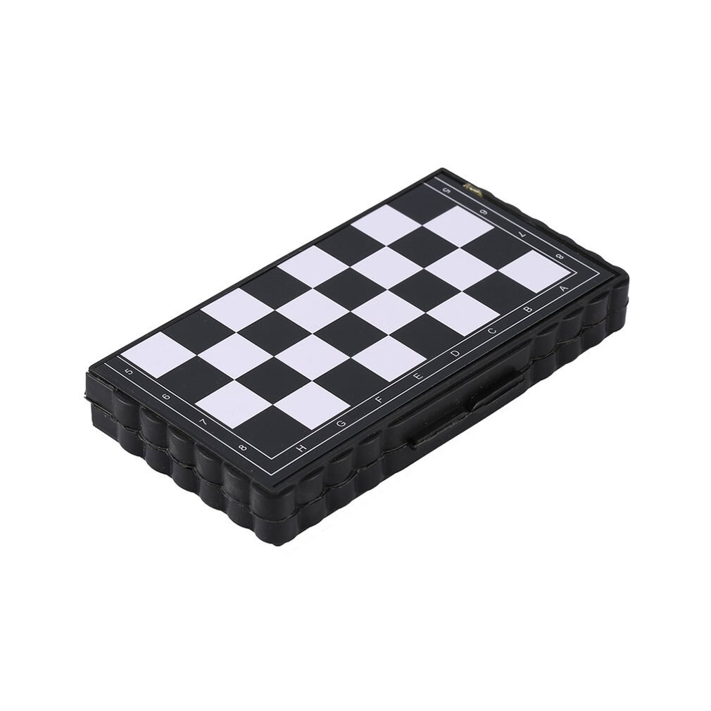 1 einstellen Mini Schach Falten Magnetische Kunststoff Schachbrett Bord Spiel Tragbare Kind Spielzeug