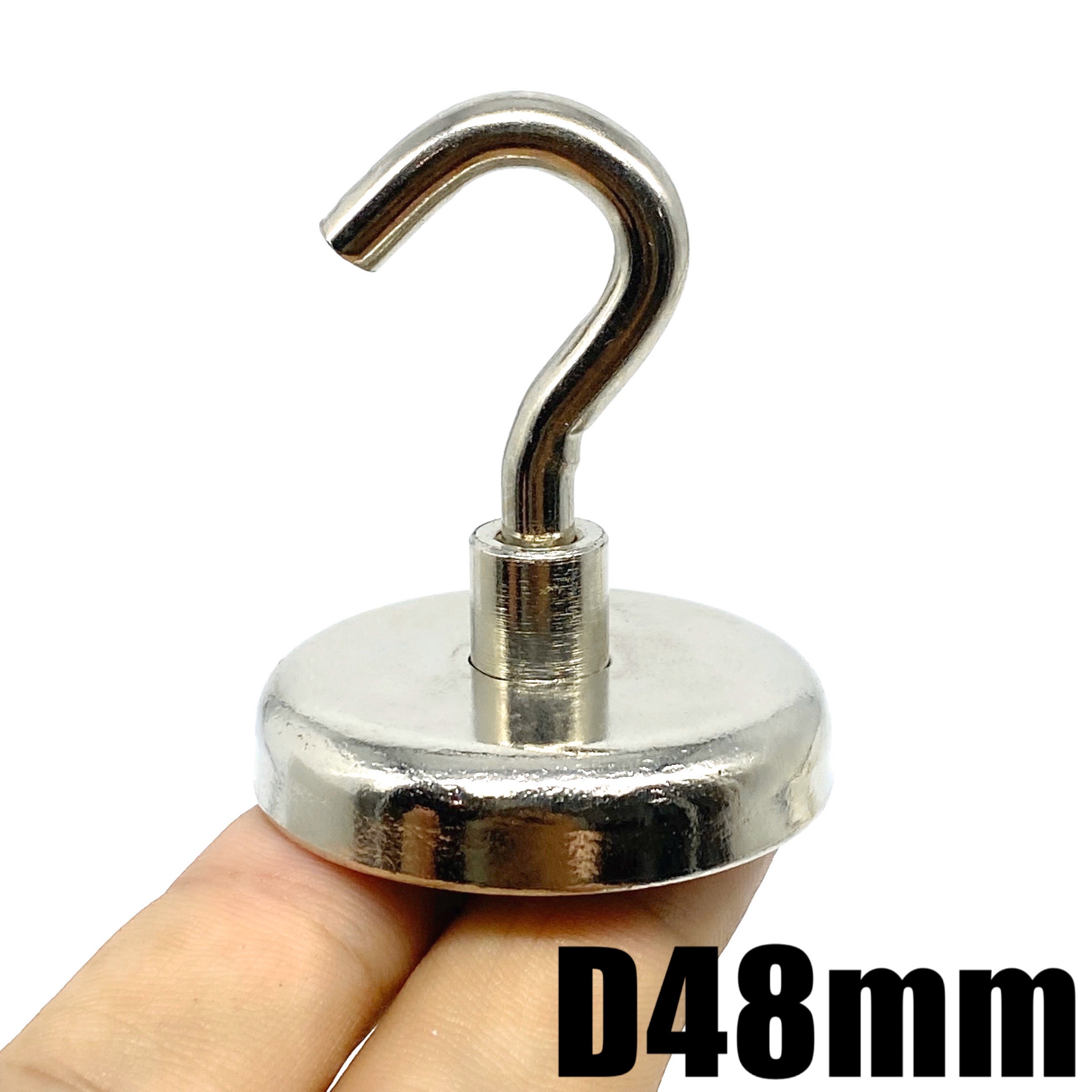 Magnetic Hooks Heavy Duty Magnetic Hook, Strong Neodymium Magnets Hook for Home, Kitchen, Workplace: D48