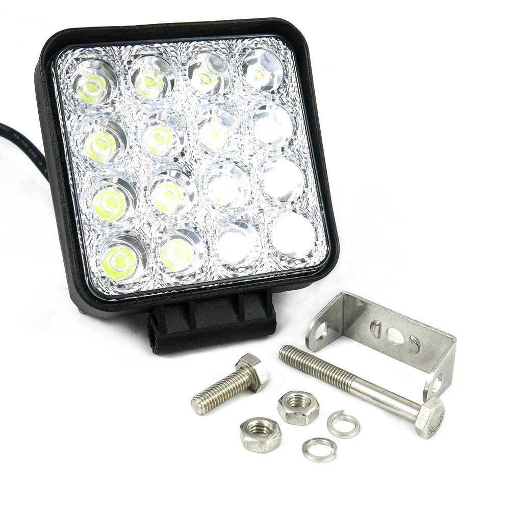 2 stk sæt 48w led arbejdslys 12v 24v lampe spotlight til offroad lastbil 3520lm