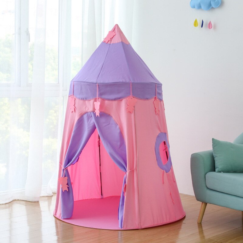 Kinderen Tent Speelhuis Huis Prinses Meisje Indoor Kasteel Baby: Pink