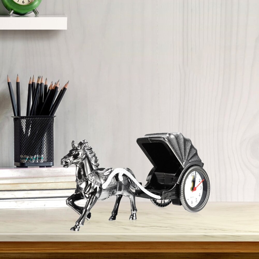 Horse Alarm Clock Luxury Retro Alarm Clock Novelty Unique Table Desk Clock
