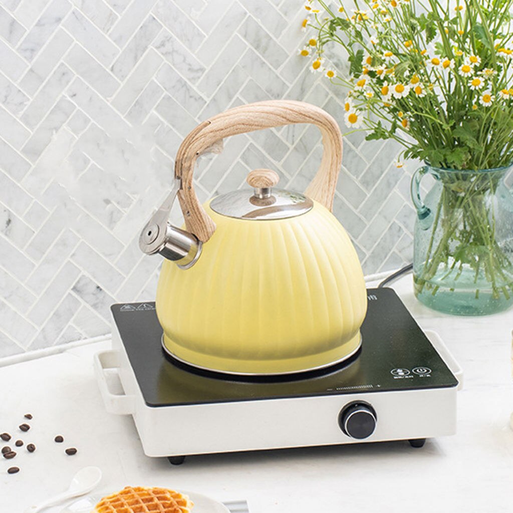 Whistling Theeketel 3.5L Grote Fluitje Rvs Fornuis Levert Anti-Brandwonden Top Waterkoker Theepot Waterkoker Voor Fornuis