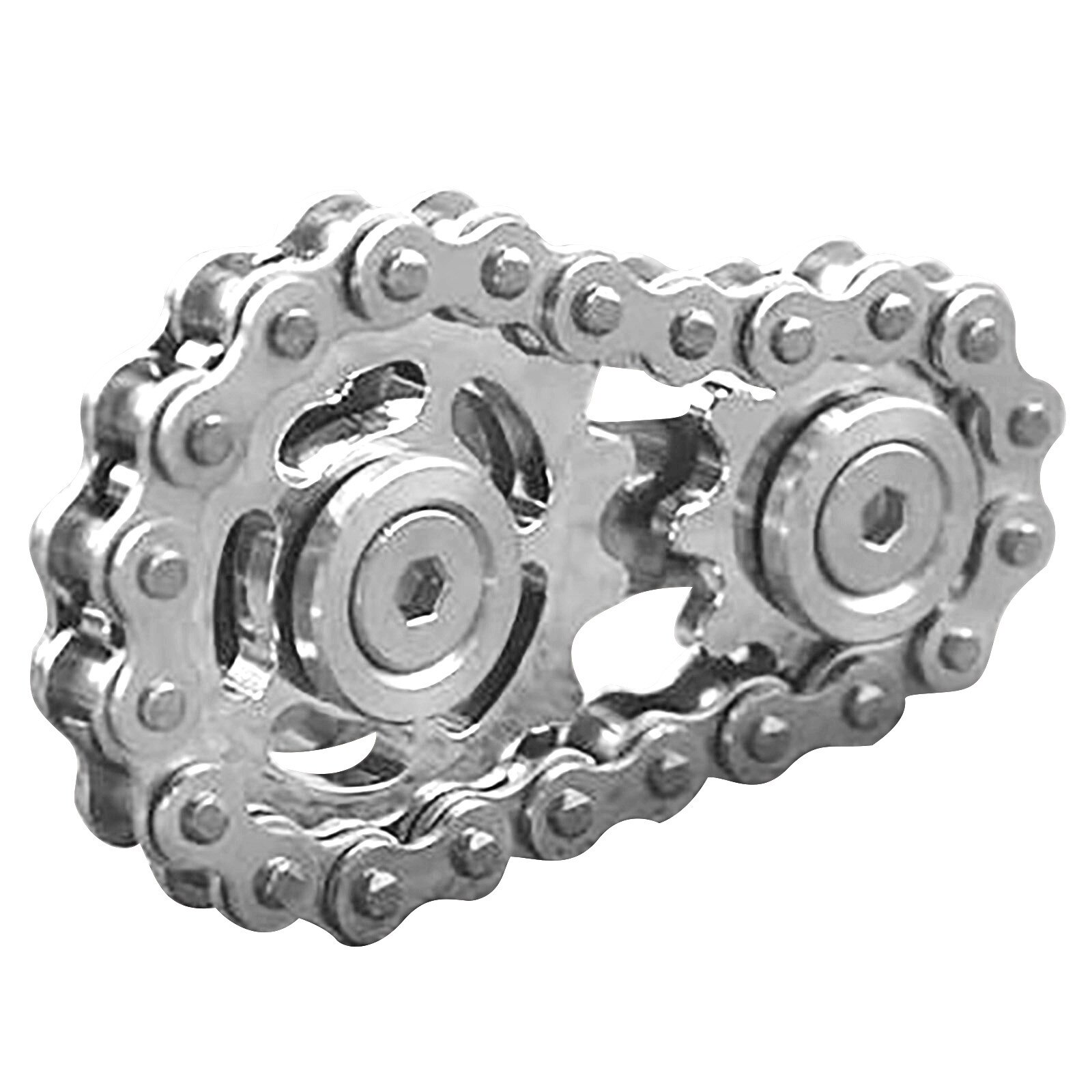 Sprockets Flywheel Fingertip Gyro Sprockets Chains Edc Metal Toy Gear Chain Gyro Sproket Roadbike Spinner Lots Style