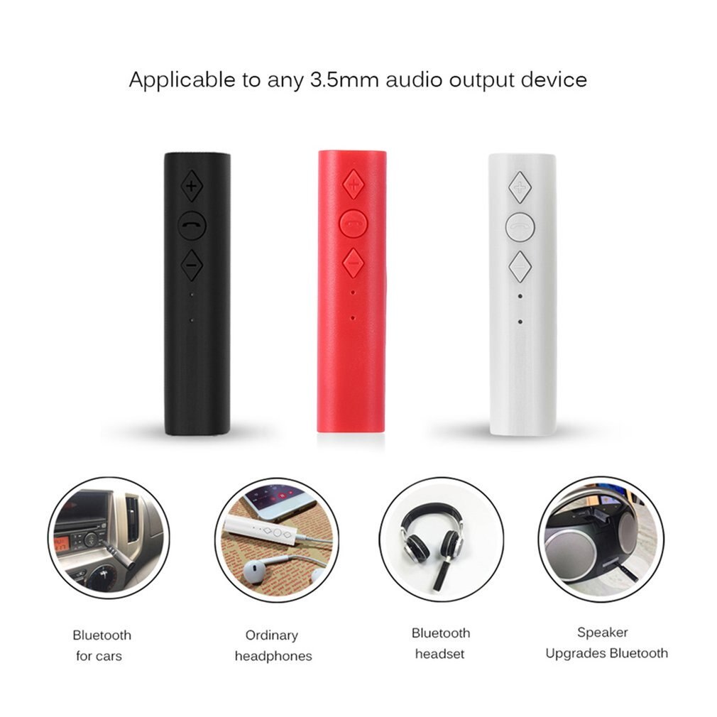 Clip Portable 3.5MM Wireless Bluetooth Receiver Stereo Audio Music Bluetooth Receiver Adapter for Car Handsfree Top
