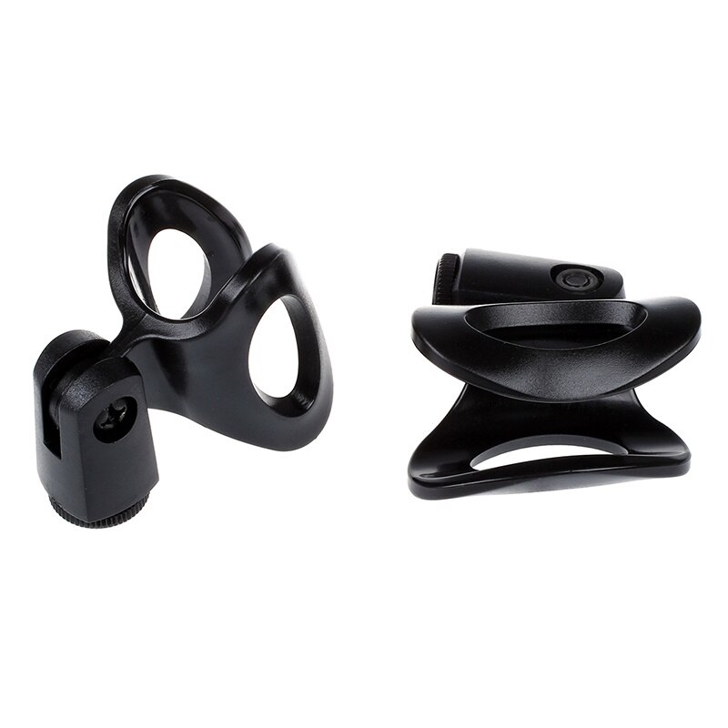 5x fleksible mikrofoner mikrofonstativ tilbehør plastklemme klipsholder montering svart