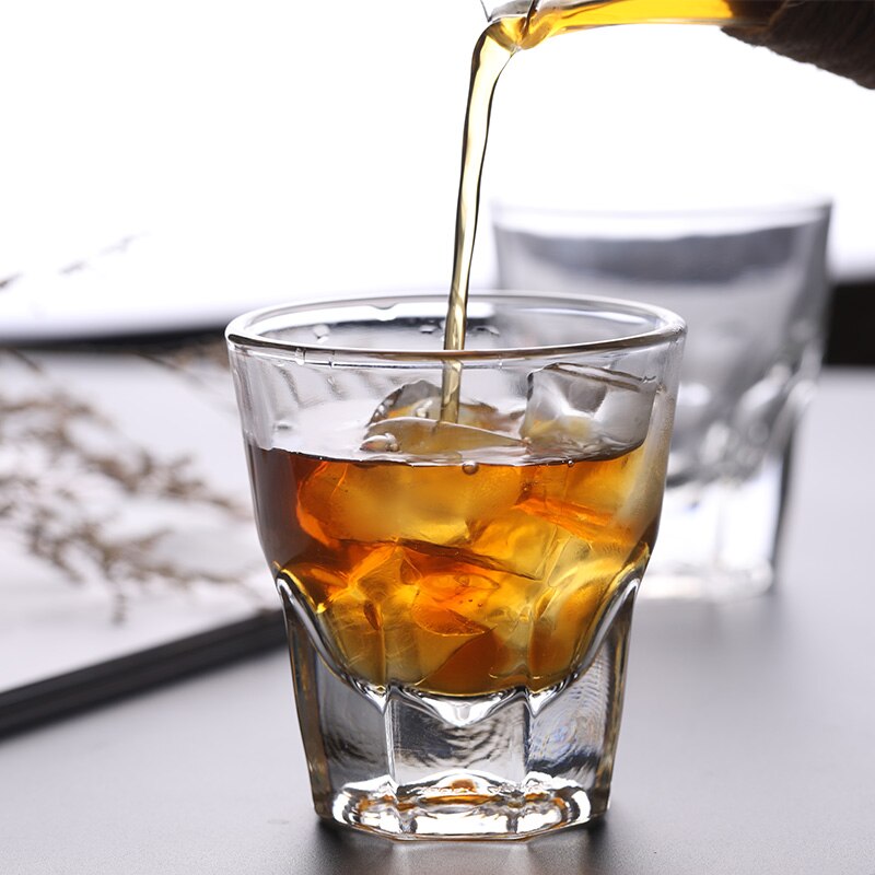 Tazza di caffè caffè espresso tazza di vetro di montagna seminata Latte tazza di caffè americano 4.7 una volta sbarra festa Whisky bicchiere casa bar bicchieri regali