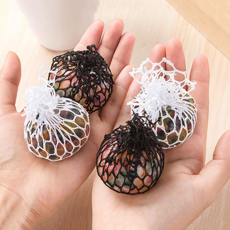 Relaxation Toy Rainbow Ball Soft Sponge Rainbow Squeeze Toy Pressure Relief Entertainment Ball Toy Balls