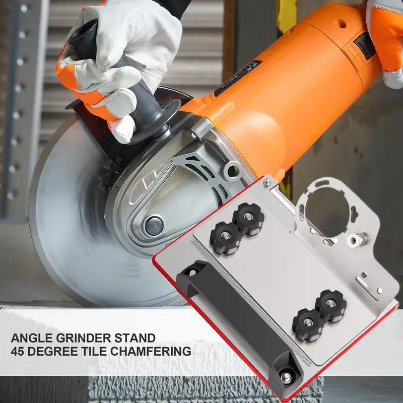 45 ° Outil de chanfreinage de carrelage d'angle support de meuleuse d'angle, coupe de chanfrein de carrelage à 45 degrés pour couper la pierre de céramique de carrelage