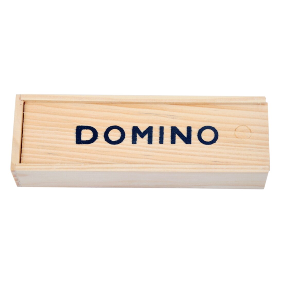 28 stk dominos brætspil læremidler pædagogisk legetøj til børn med trækasse - sort