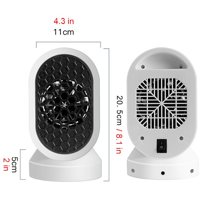Mini Electric Heater Portable Home Heating Fan 600W Miniature Low Power Small Sun Heating Machine Low Noise Warm Air Blower
