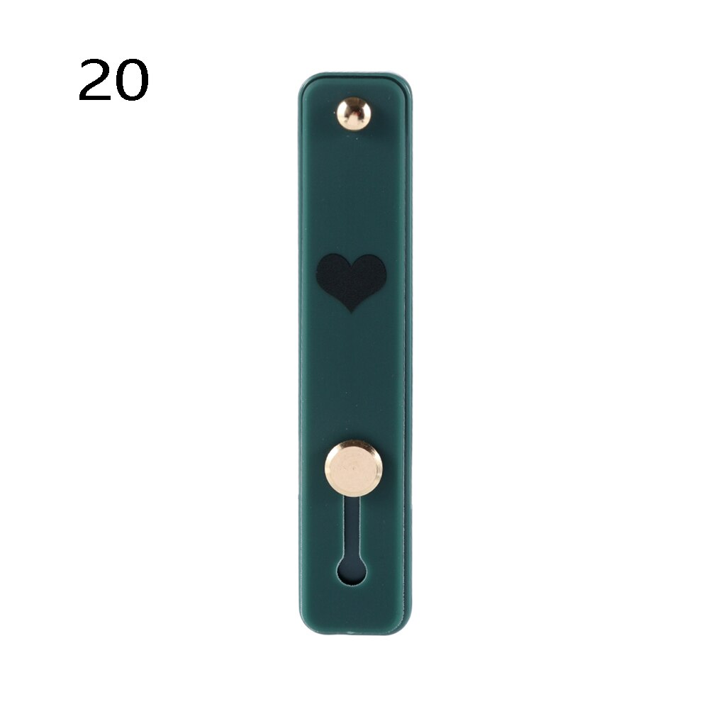 1pc uniwersalny silikonowy uchwyt na telefon palec serdeczny pasek na nadgarstek Push Pull Grip Stretch stojak serce cukierki kolor opaska na rękę uchwyt: 20
