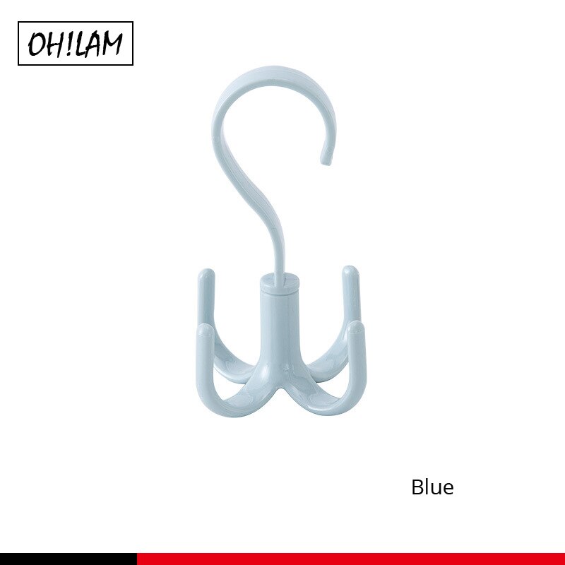 Opknoping Closet Organizer Haken Hanger Houder Voor Portemonnees Handtassen Boekentassen Rugzakken Ties Riemen Mode-sieraden Accessoires Haken: A024-Blue