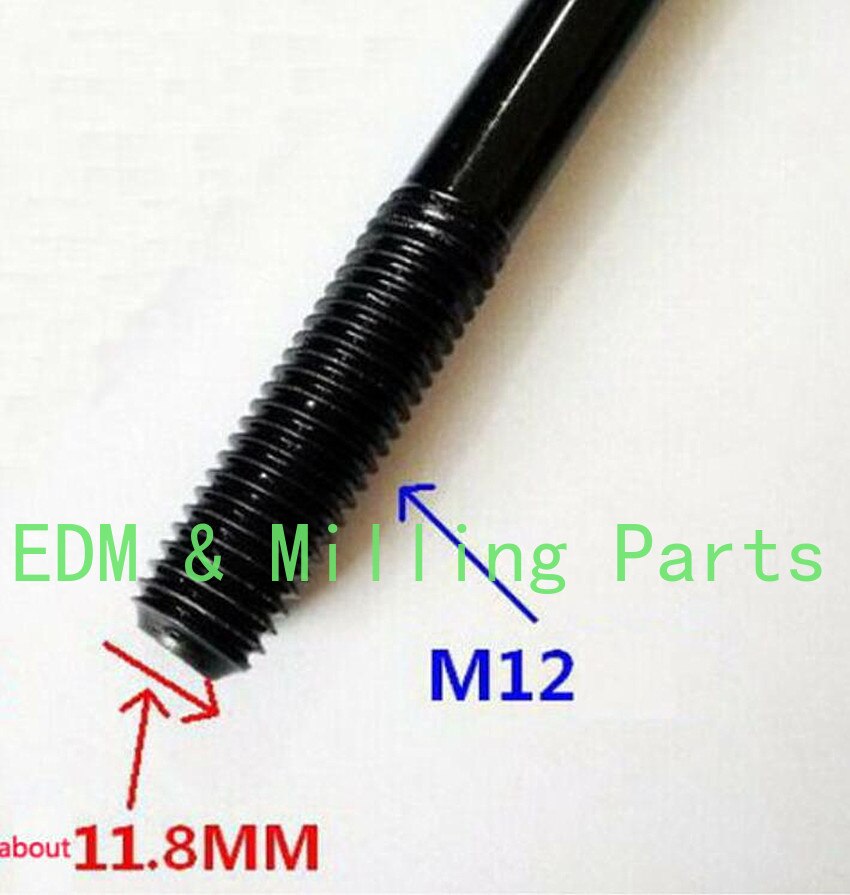 1x CNC Milling Machine Part R8 Draw Bar Overall Drawbar Thread M12/60cm For Bridgeport Mill Part