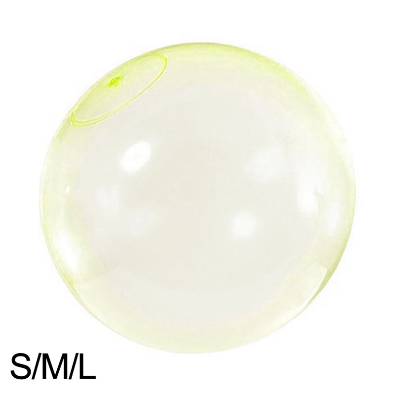 Bubble Balls Soft Air Water Filled Balloons Blow Up Children Summer Outdoor Games bath Ball Fun Outdoor Toys Stress Ball: M Yellow