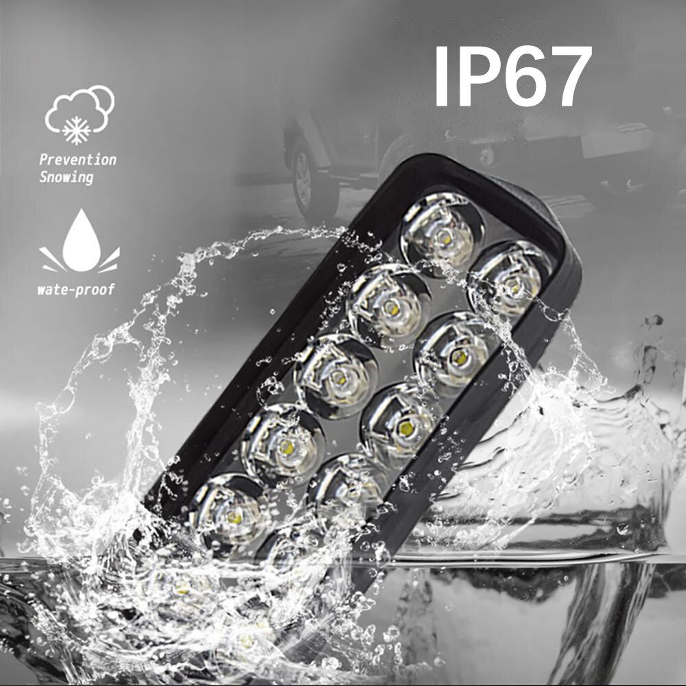 LED Work Light Flood Beam Spotlight Daytime Running Light 12V 10W 15W 20W Offroad DRL Spotlight Auto Accessories White Lights