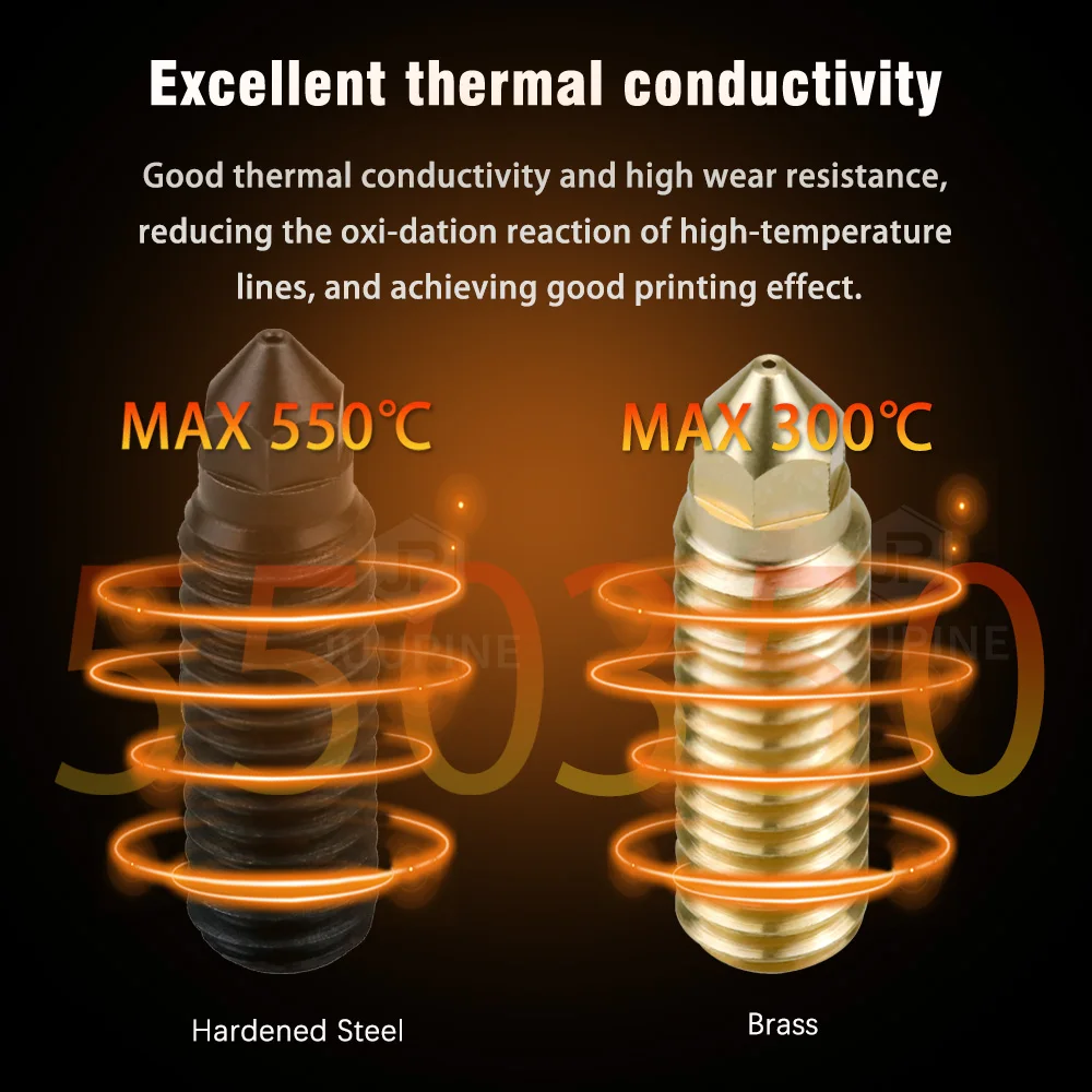 For Artillery Sidewinder X4 Nozzle Brass Harden Steel X3 X4 Plus Nozzle 0.4 0.2 0.6 0.8 for Artillery Sidewinder X4 Accesorios
