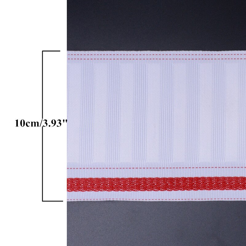 QGVLish 10 CM Breite gewebte Vorhang Band Für Römischen Kreis Stange Krawatte Ringe Plissee Haken Vorhang Zubehör Band Gürtel Vorhang löcher