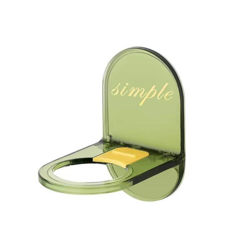 Estante de pared con soporte para Gel de ducha, perchero colgante para cocina y baño, botella de desinfectante de manos, colgador de champú, sin perforaciones: 1pc light green