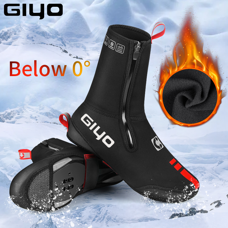 Fahrrad-Überschuhe, MTB-Schuhe, Stiefelüberzüge, Winter, warm, Thermo-Neopren-Überschuhe, wasserdichte Fahrrad-Überschuhe unter 0 ° Temp
